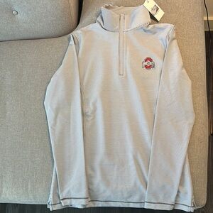 Peter Millar Ohio State Quarter-Zip Pullover